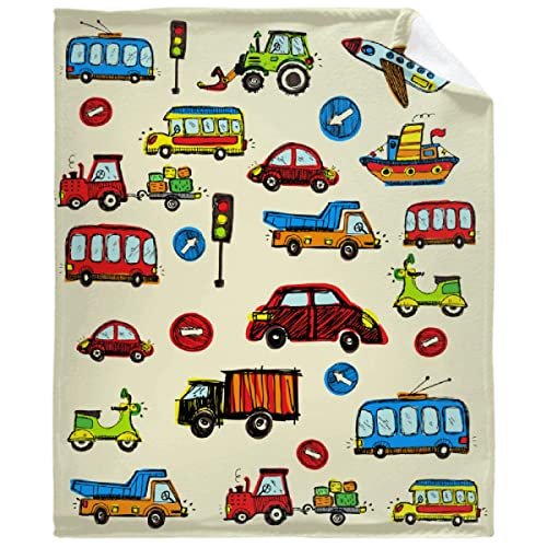 Sumedha Cartoon Car Blanket, Cartoon Gift for Girl and Boy, Small 50