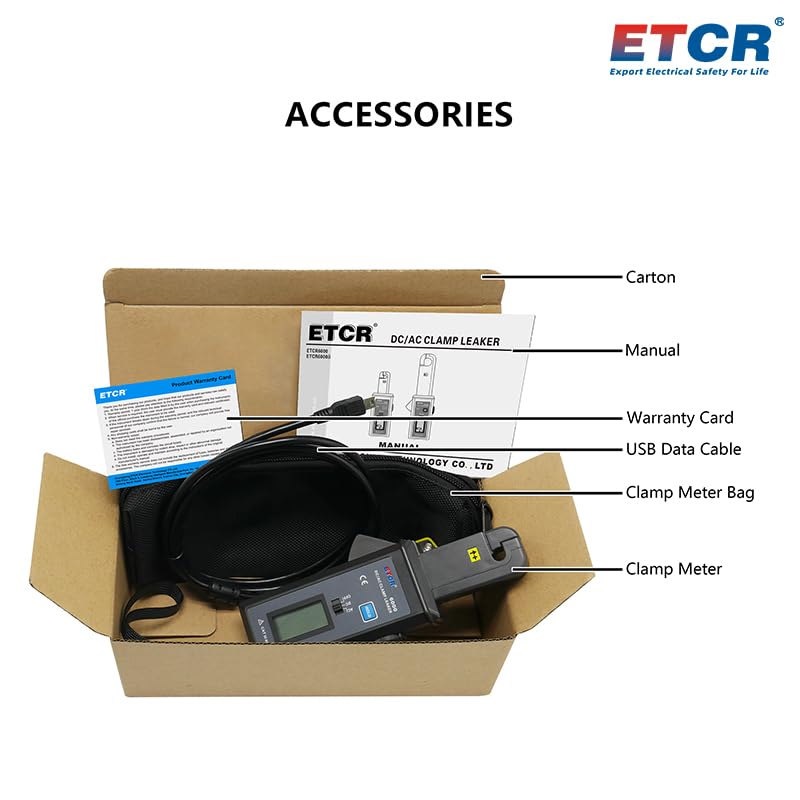 ETCR6000 Pinza Amperimétrica para Medición de Fugas AC/DC miniatura 2