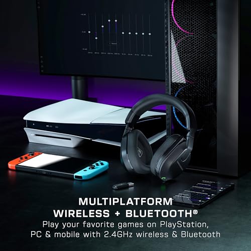Image of Turtle Beach Stealth 600 Wireless Multiplatform Gaming Headset Renewed, PS5 | PlayStation, PC, Bluetooth, 50mm Drivers, Rechargeable 80-Hr Battery, Noise-Cancelling Flip-to-Mute Mic, Memory Foam, Black
