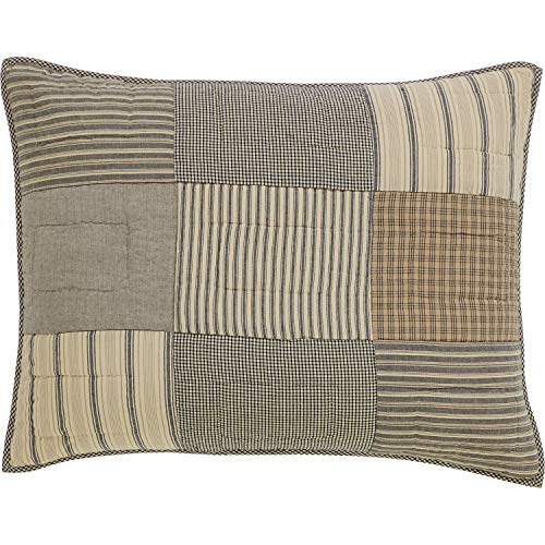 Vhc Brands Sawyer Mill Daybed Quilt Set, Charcoal Grey #TOP2