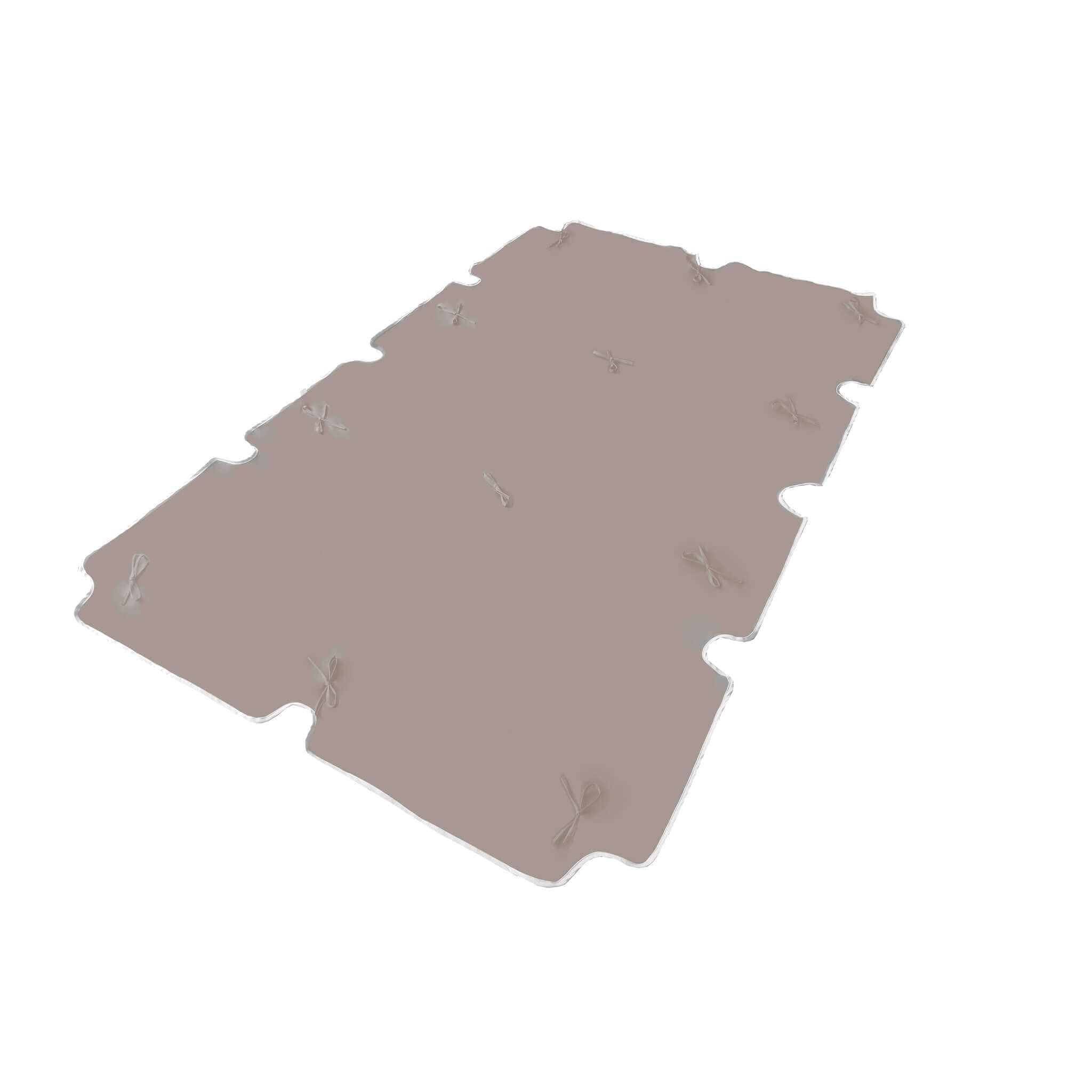 Telo di ricambio per dondolo da giardino 3 posti in poliestere idrorepellente 200x112x1h cm - Beige