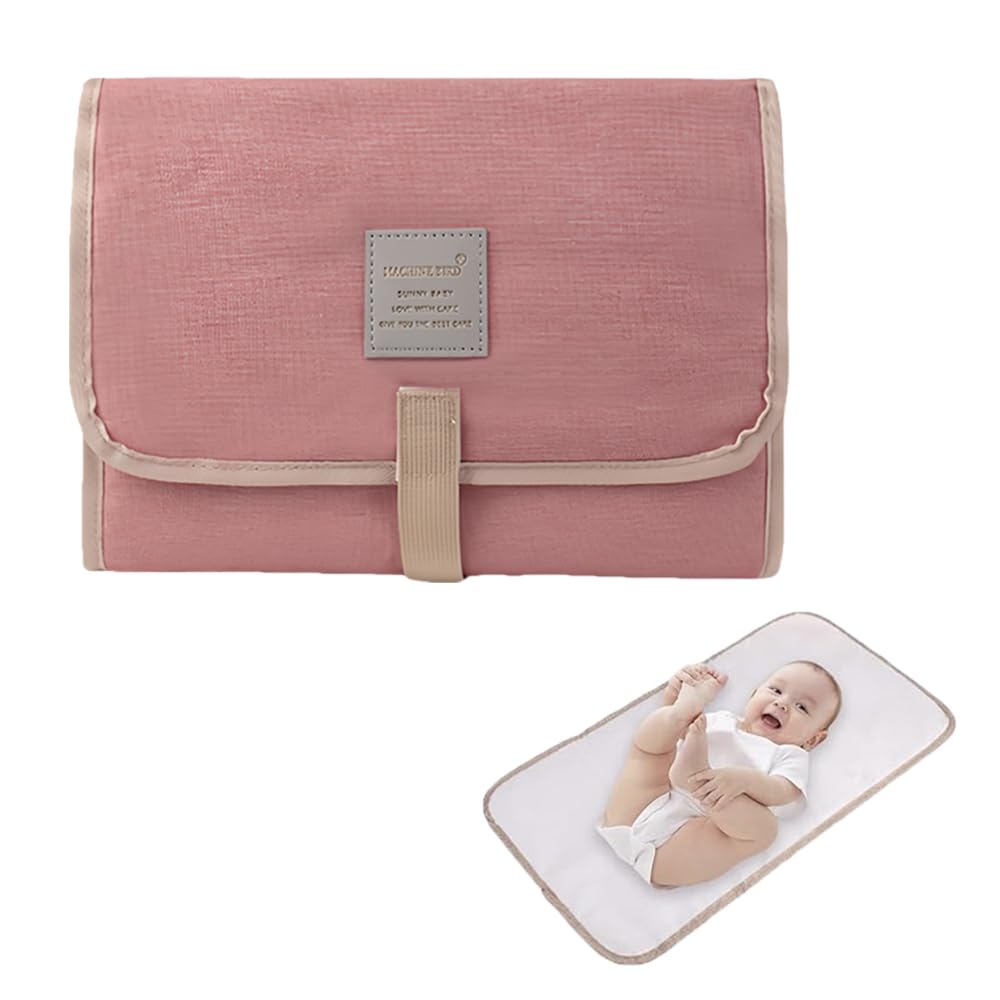Portable Changing Mat Baby,Foldable Waterproof Lightweight Travel Changing Pad with Soft Cushioned Layer - Image 2