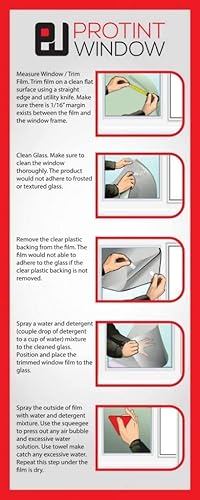 Miniatura 4 de Autotech Park Película de ventana arqueada personalizada precortada, diseño de textura, hasta 64 pulgadas de diámetro y 33 pulgadas de altura