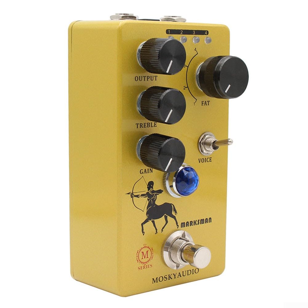 Gitarren-Effektpedal, Mosky Marksman Boost Overdrive das elektrische Distortion Gitarrenpedal basierend auf Volltone-OCD-Schaltung