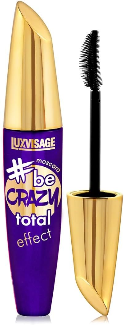 LuxvisageMascara Crazy total effect The multitasking mascara combines perfect separation and lengthening, saturated black color, a long-wearing formula and high definition.