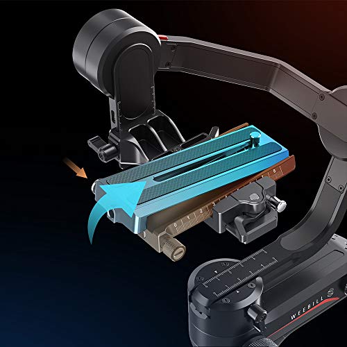 Gimbal Zhiyun Weebill S 3 eixos para câmeras sem espelho e DSLR como Sony A7M3, Motor 300% melhorado