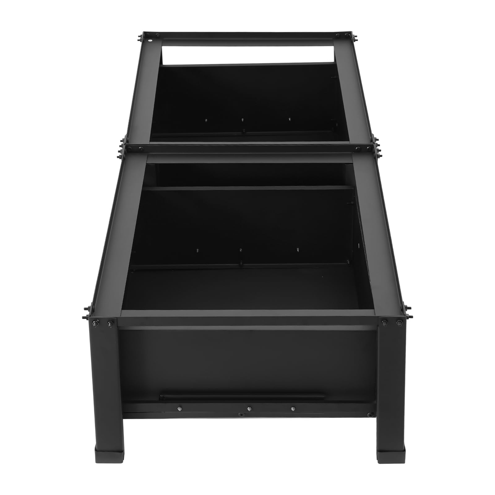 Doppio telaio per lavatrice con 2 cassetti, doppio supporto per lavatrice e asciugatrice, capacità di carico base 200 kg, colore nero