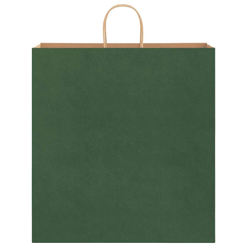 KFPOERTFGD Torby papierowe 250 szt. 45 x 17 x 48 cm, zielone