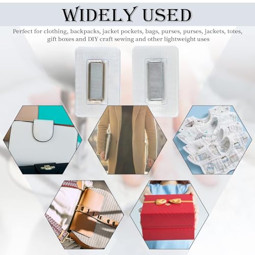 30 Stück Magnetknöpfe Zum Annähen, Magnete Zum Einnähen, Starker Magnetverschluss Für Taschen Und Kleidung, Versteckte Mini Magnete Mit PVC-Beschichtung, Ideal Für Nähprojekte Wie Vorhänge Und Taschen
