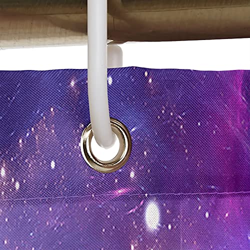 Rideau de douche polyester contre l'humidité sur le thème de l'espace
