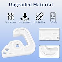 Vista 5 de 4620JJ2009A Tapón de puerta de refrigerador para LG Electronics y Kenmore, pieza de repuesto del pestillo de tope de puerta, no universal