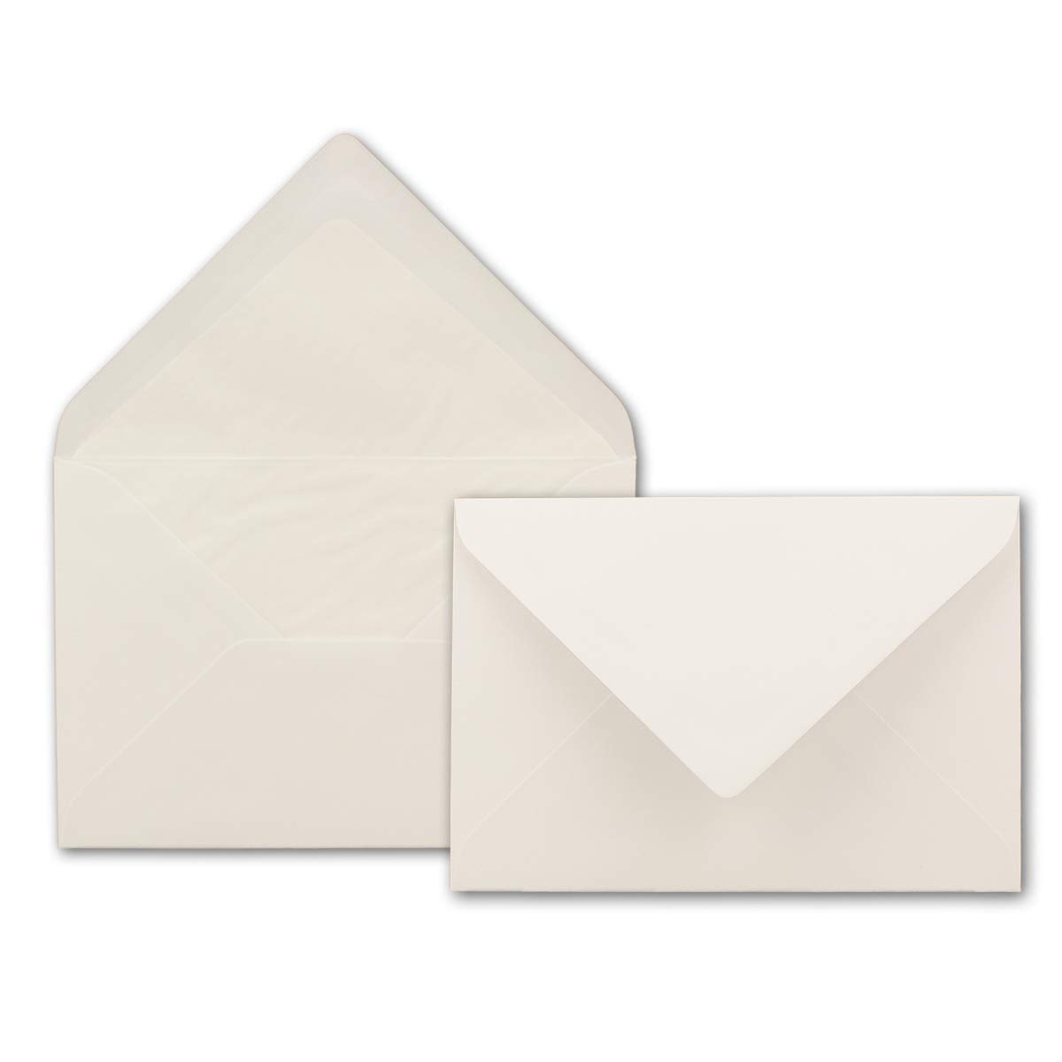 GUSTAV Gustav Sobres DIN B6, 125 x 176 mm, color blanco antiguo con forro de seda blanco, 75 unidades, extracalidad, 100 g/m², para ocasiones muy especiales, adhesivo en húmedo, marca GUSTAV NEUSER
