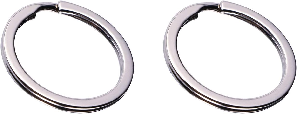 Shapenty Gold Metal Key Rings Flat Split Key Chain Part Connector Keyring Clip Keychain Clasp Holder for DIY Craft Project and Home Car Keys Organization, 2 Pack (Gold) at  Women’s Clothing store