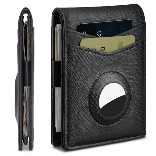 Suncat Slim Minimalist Airtag Wallets for Men, RFID Blocking Card Holder Bifold Wallet with Money...
