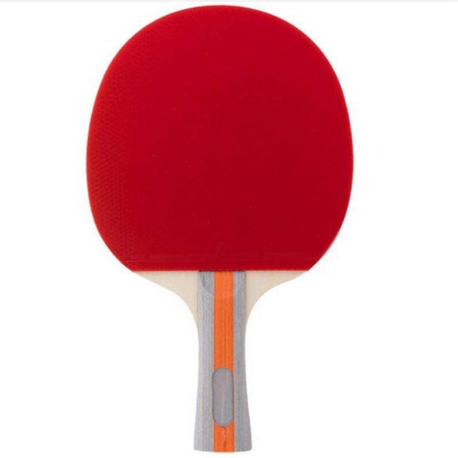 Ping-Pong-Schläger, doppelseitiger, antihaftbeschichteter Tischtennisschläger, Zwei Packungen mit 3 Bällen für Anfänger, Tischtennisschläger-Set (Farbe: Schwarz/Rot)