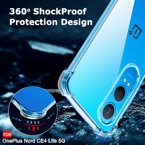Image of TheGiftKart Crystal Clear Back Cover Case for OnePlus Nord CE 4 Lite 5G | Raised Bumps for Camera & Screen Protection | Ultra Clear Soft Silicone Back Case for OnePlus Nord CE4 Lite (TPU, Transparent)