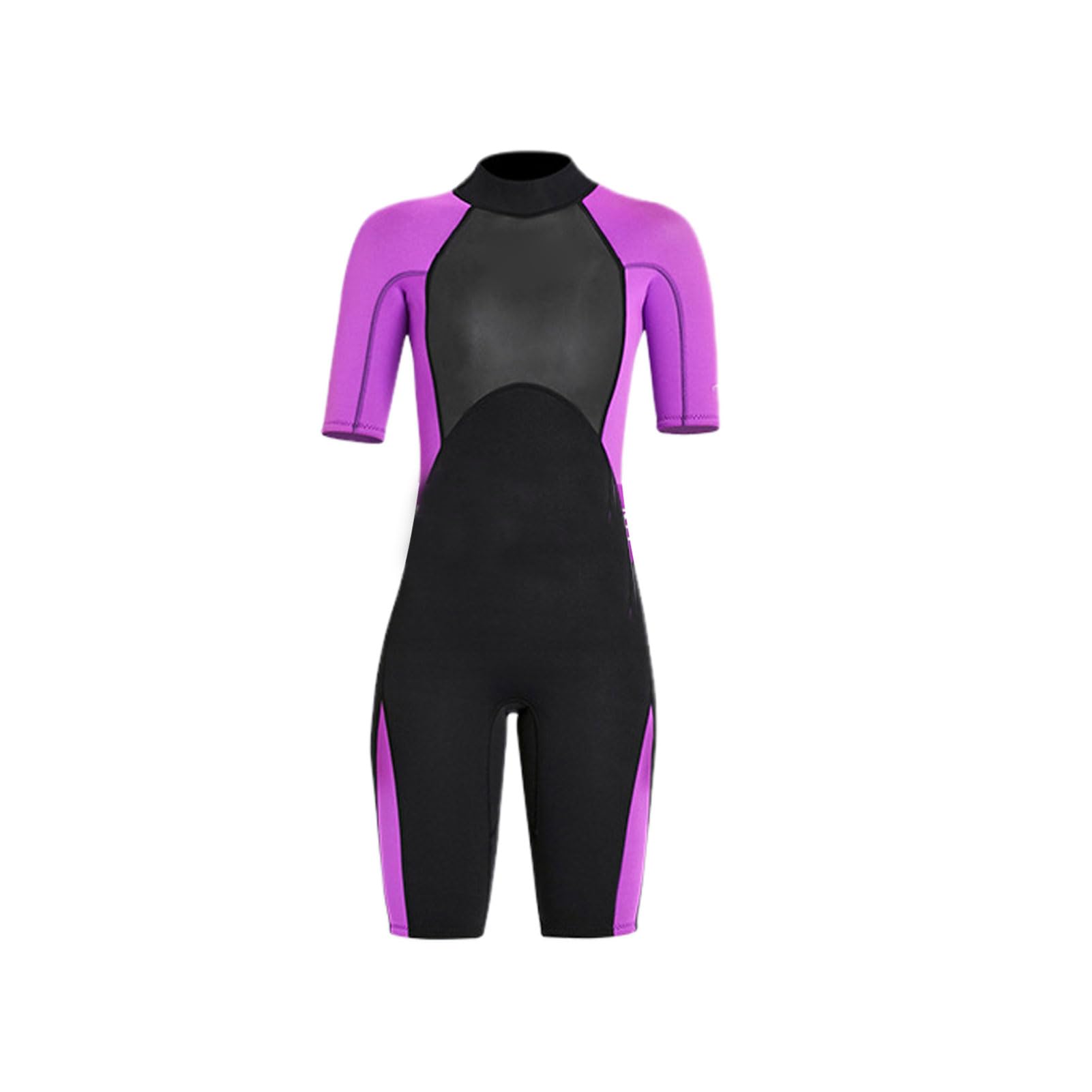 Damski Kombinezon Jednoczęściowy 2MM Strój Kąpielowy do Nurkowania Surfing Sporty Wodne UPF50 Plus 4-kierunkowy Rozciągliwy Neopren z Krótkim Rękawem