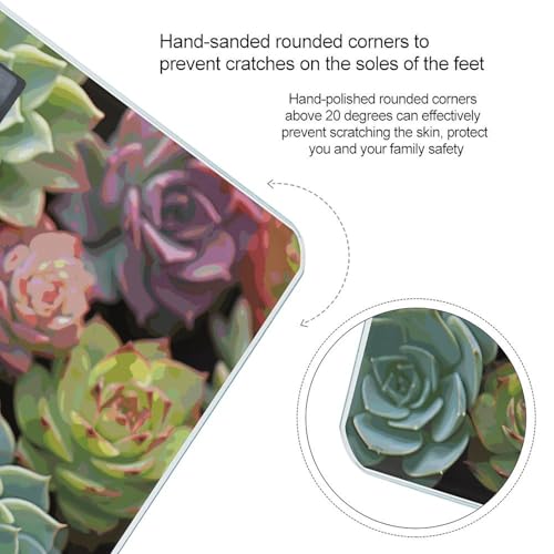 Báscula Digital Green Succulents de Vidrio Templado miniatura 4