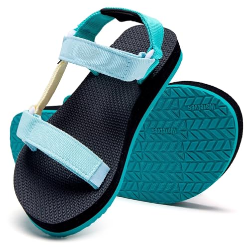 Image of WateLves Kids Sandals Boys Girls Lightweight Non-slip Athletic Sandals with Adjustable Webbing for Hiking Walking Beach Water Sports