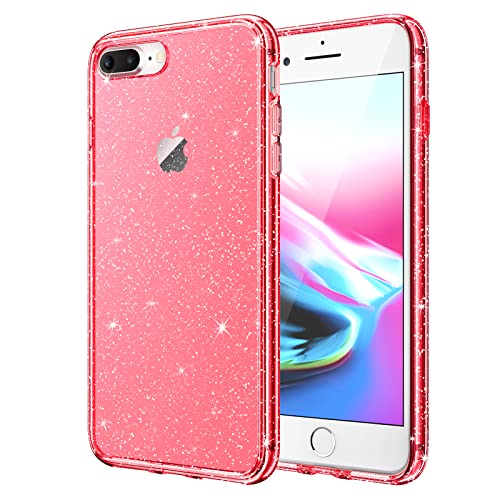 [Parte Posteriore Glitterata Trasparente] La cover posteriore glitterata trasparente mostra il bellissimo design e il logo del tuo telefono. Il profilo sottile e il design antiscivolo garantiscono una presa comoda e sicura
