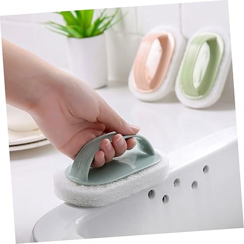 Miniatura 2 de Yardwe Juego de esponjas de limpieza lindas para azulejos de baño, limpieza de cocina, cepillo de esponja apto para lavavajillas