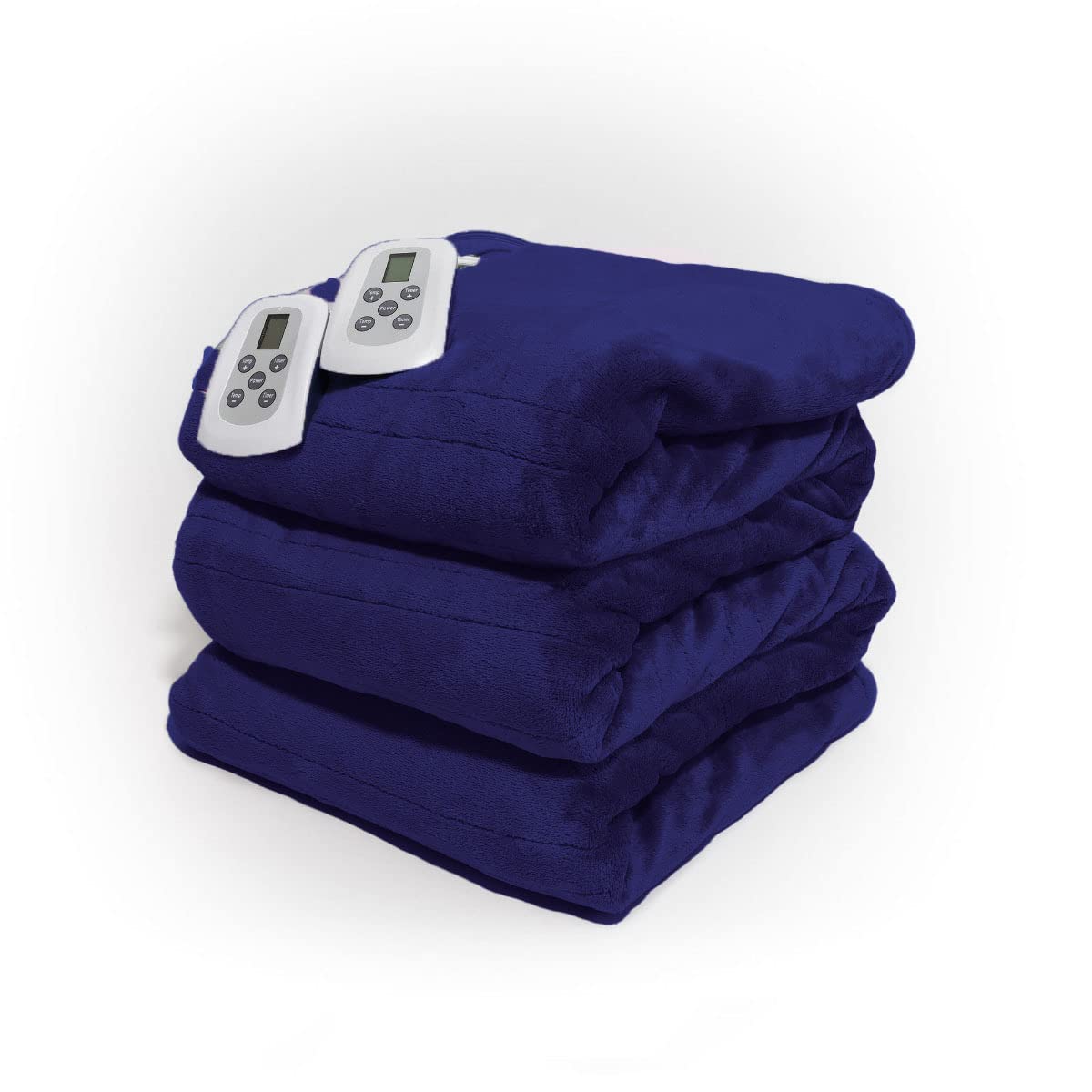Amazon.com: Westerly King Size Electric Heated Blanket with Dual  Controllers, Navy : Home u0026 Kitchen