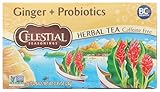 Celestial Seasonings Ginger & Probiotics Herbal Tea, 16 CT