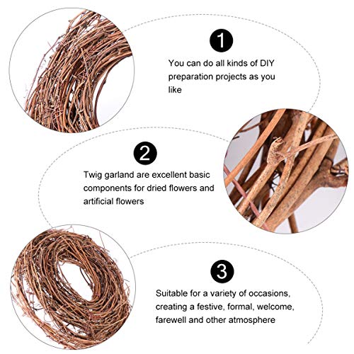 image for WINOMO DIY Crafts Natural Grapevine Twig Garland DIY Crafts Wreaths an