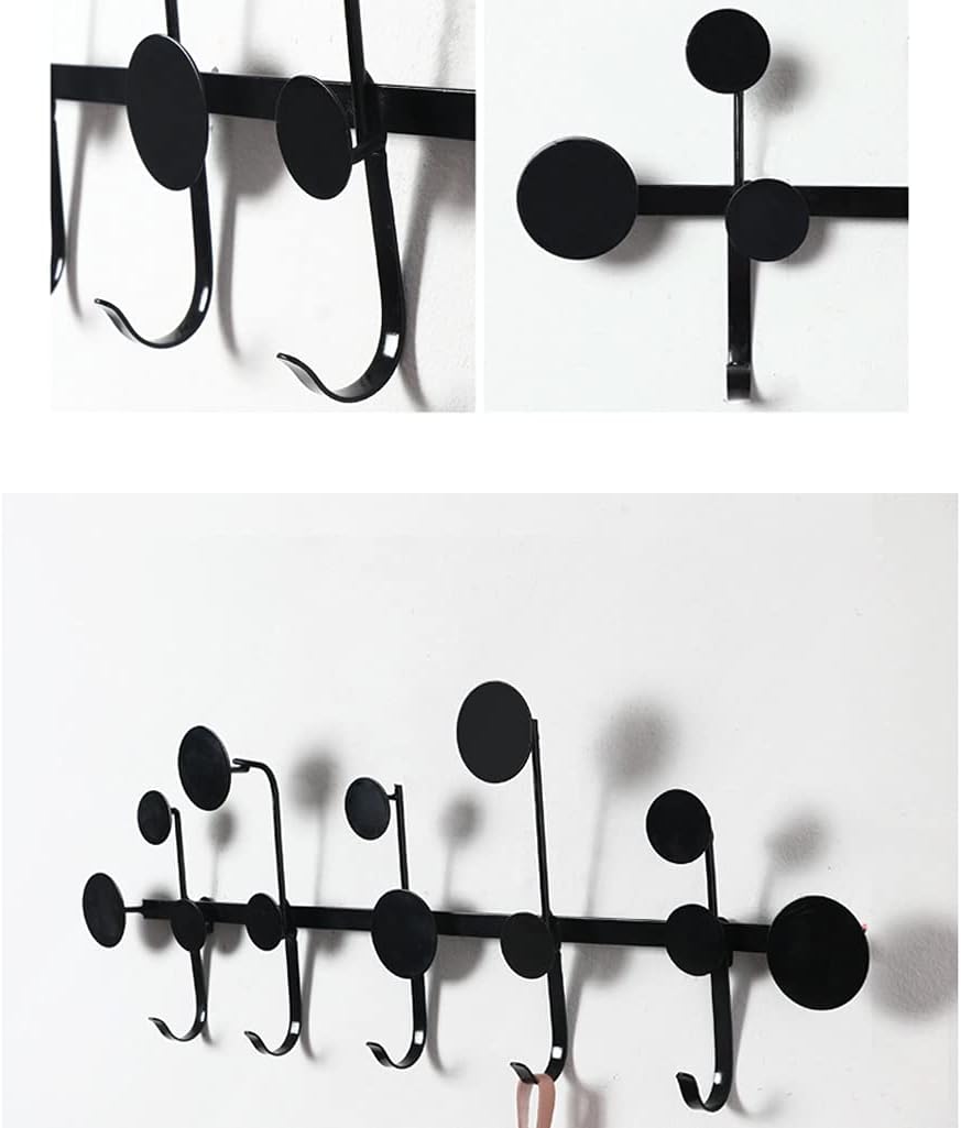 Wall-Mounted Coat Rack Coat Hooks Modern Metal Wall Hanging Coat Rack Bedroom Living Room Corridor Wall Decoration Coat Hook Porch Entrance Key Bag Coat Hook 5 Hooks Coat Rack Hooks