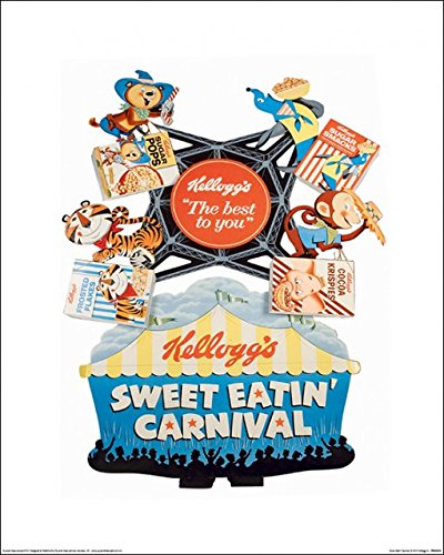 Poster Kelloggs Vintage grand format 60x80 cm décoration murale