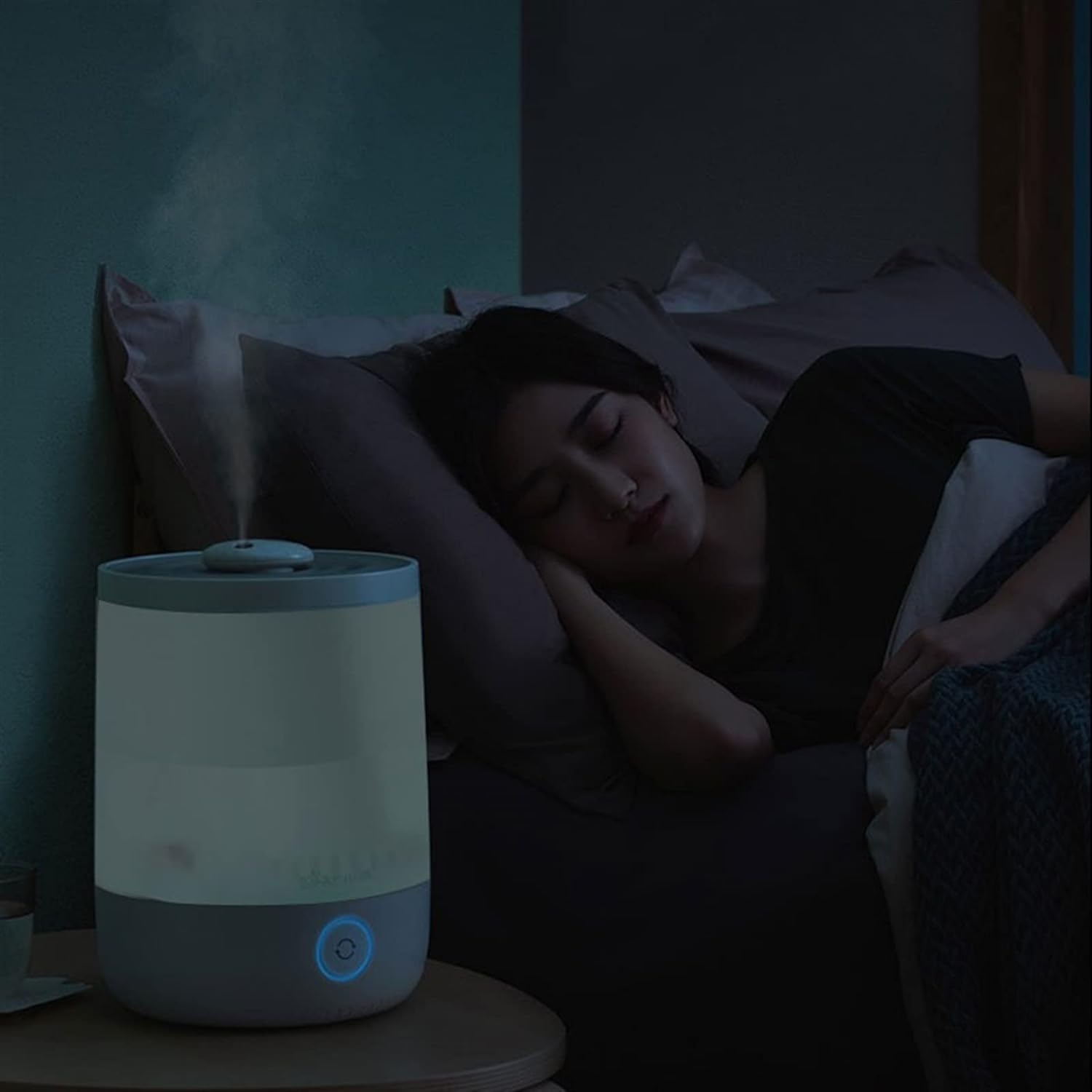 per Uso Domestico Due Livelli di Nebbia Regolabili, l'unità Premium Dura Fino a 16 Ore Umidificatori for Camera da Letto