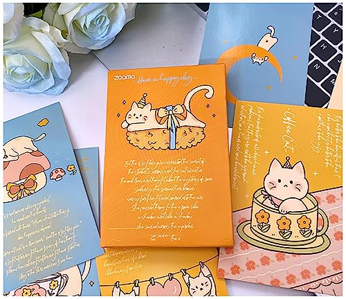 RemeeHi はがき The Little Prince 星の王子さま かわいいねこ 世界の傑作 有名な絵画 30枚(重複なし) クリエイティブ 学生ギフト 毎日のはがき きれいなはがき 長方形のはがき 雰囲気のあるデザイン ステーショナリー (猫)