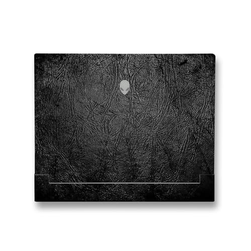 Image of MightySkins Skin Compatible with Alienware X14 R2 (2023) Full Wrap Kit - Black Leather | Protective, Durable, and Unique Vinyl Decal wrap Cover | Easy to Apply & Change Styles | Made in The USA