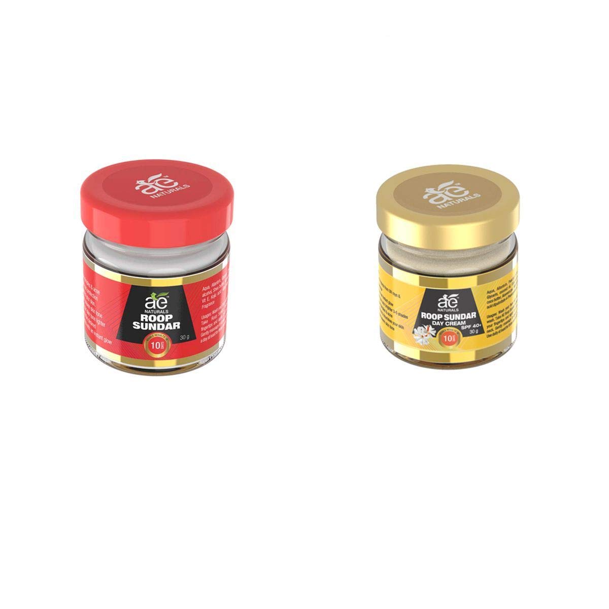 AE NATURALS Combo Roop Sundar Day Cream 30g And Roop Sundar Skin Brightening Cream 30g Regulate Uneven Skin Tone, Fine Lines, And Dullness Keeps Face Fresh And Glow