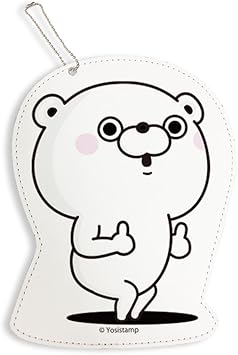 Amazon パスケース 定期入れ Icカード ホルダー キャラクター かわいい おもしろ Line ヨッシースタンプ ボールチェーン付 くま100 A Goodポーズ カードケース デザイン おしゃれ レディース メンズ 子供用 Paca004 ケース カバー 通販