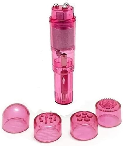 Miniatura 8 de Mini masajeador de mano con 4 cabezales de bolsillo para cara, cuello, cabeza, espalda y hombros (1 unidad, azul)