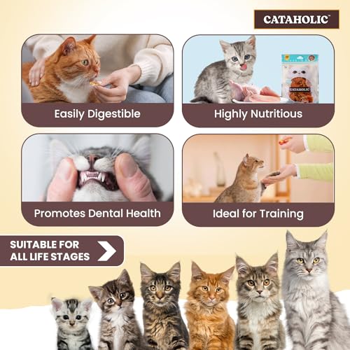 Image of Cataholic Spiral Soft Chicken and Sunfish 50g - High Protein Cat Treats Natural, Chewy & Irresistible Snack for Cats & Kittens (Pack of 6)