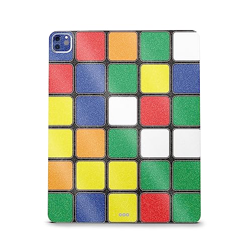 Image of MightySkins Carbon Fiber Skin Compatible with Apple iPad Pro 12.9 inch M2 6th Gen (2022) Full Wrap Kit - Puzzle Cube | Protective, Durable Textured Carbon Fiber Finish | Easy to Apply | Made in The USA