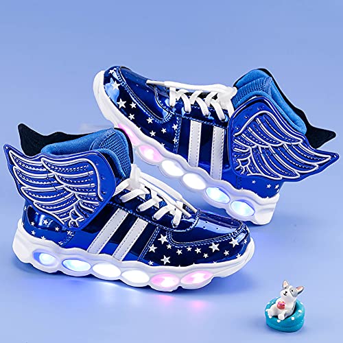 BFOEL Kids Light up Shoes LED USB Charging Flashing High-top Sneakers Boys Girls Trainers for Festivals Halloween Christmas New Year Party 5