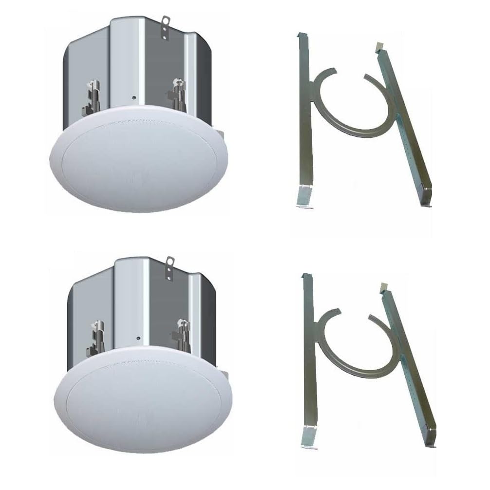 OWI ICM8 8-Inch 2-Way in-Ceiling Speaker, Packed and Sold in Pairs; 3-Position Switch: Full Range, High Ceiling, and Subwoofer; 8 Ohms and 70V at 13/25/50/100W; Built-in Metal Housing