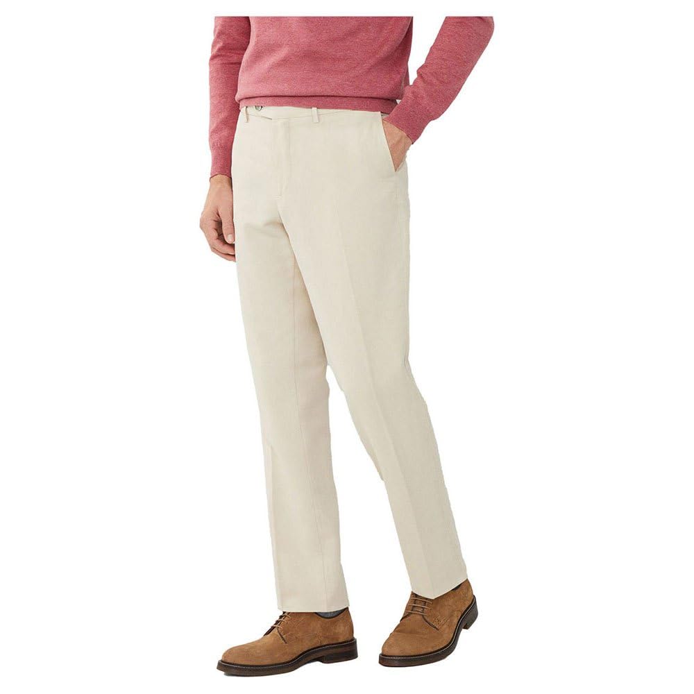 Hackett London Men's GMD Texture 5Pkt Trouser, Beige (Beach), 33W/32L