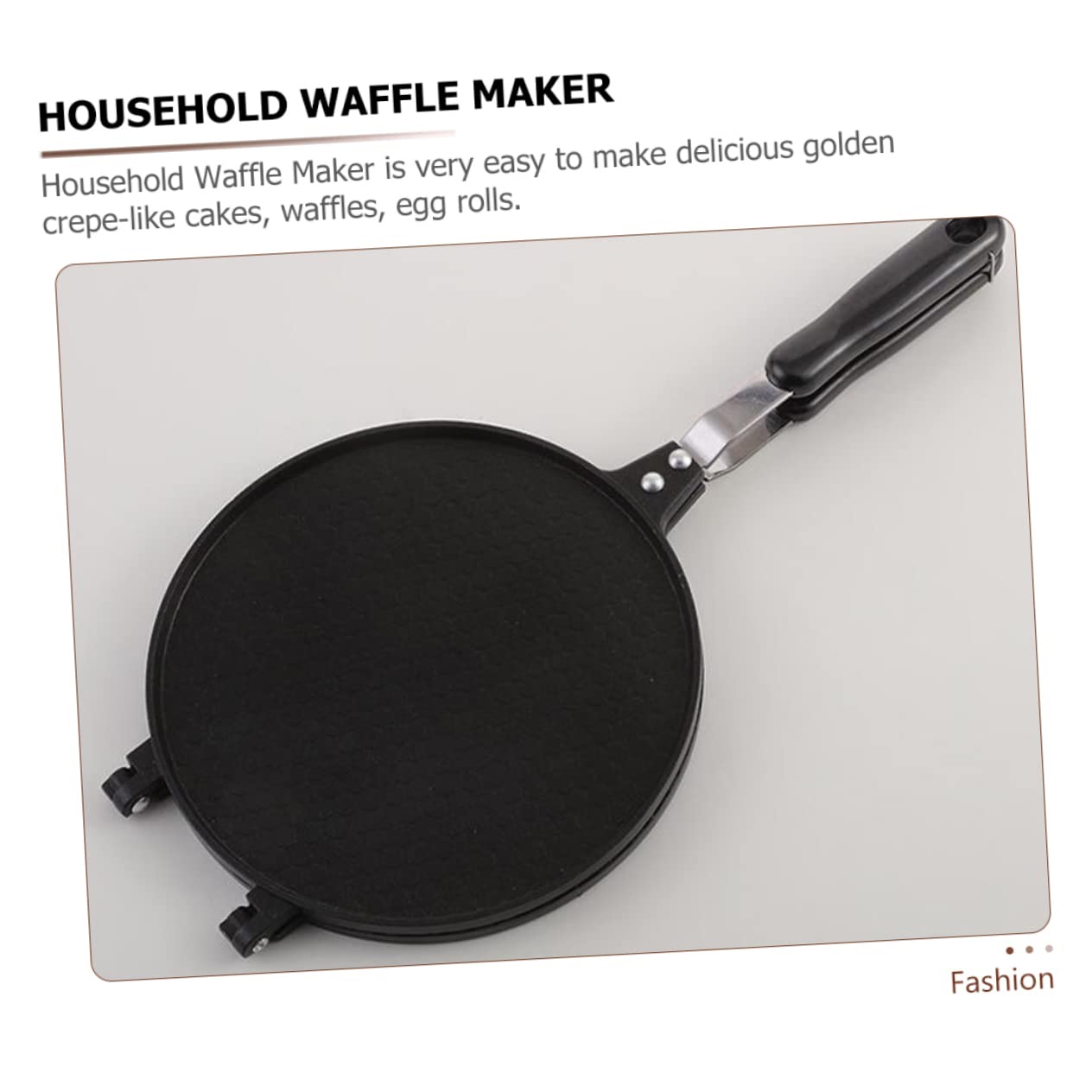 Runder Omelett Maker aus Aluminium, Schwarz für Backen