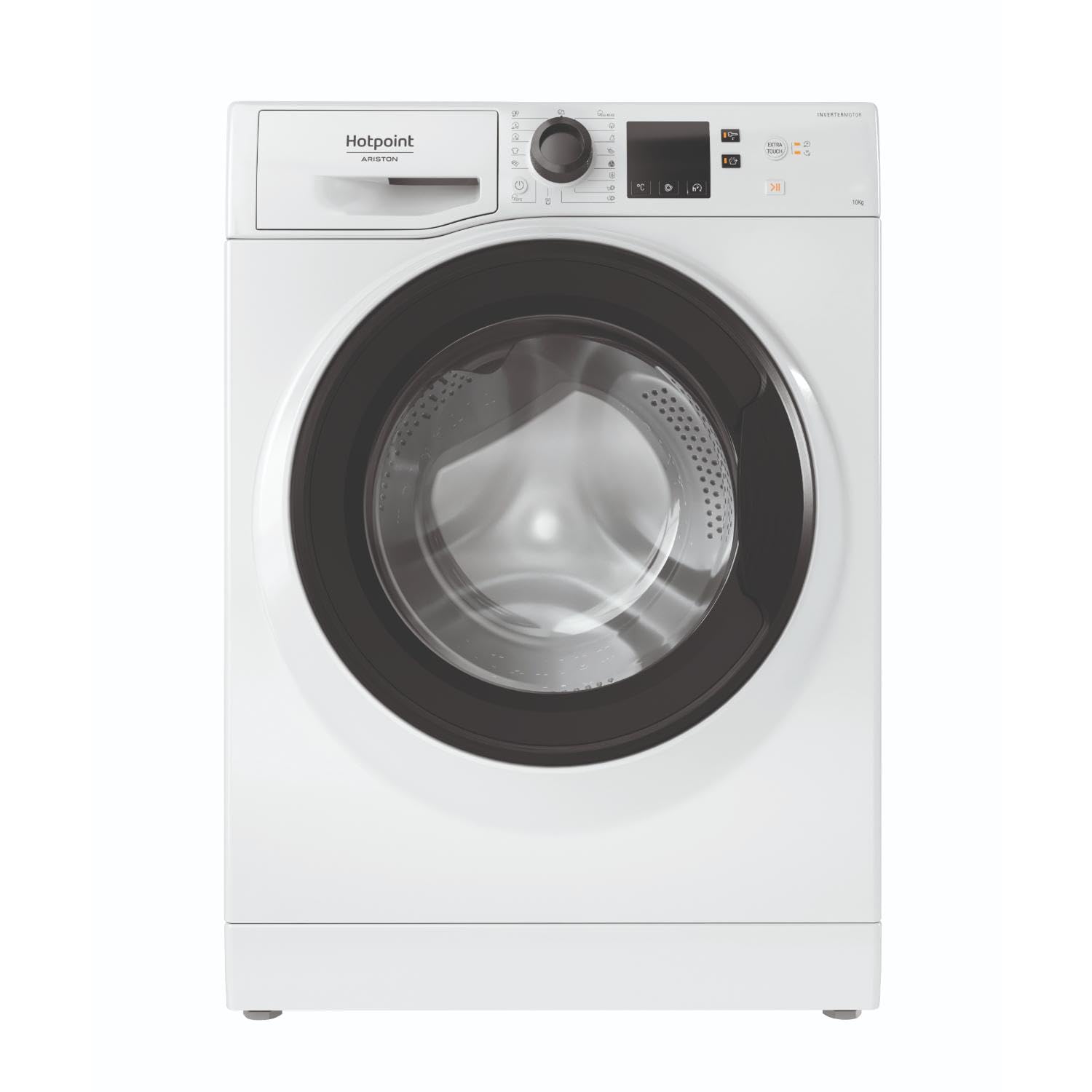 Hotpoint - NS1069CWKEUN Lave-linge Hublot Posable - 10 kg, 1400 tr/min, Moteur Inverter - Steam Hygiene, Départ Différé - Classe Énergétique A - Blanc