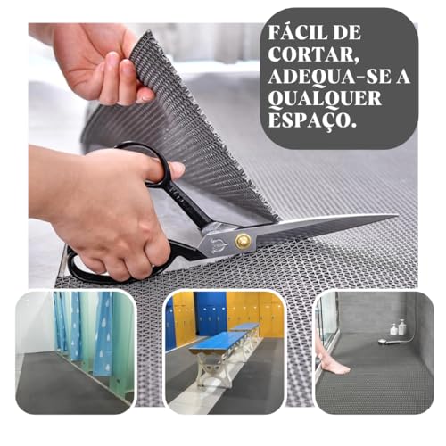 Tapete Antiderrapante Para Banheiro, Box, Piscina, Sauna - 0,60M X 1,20M