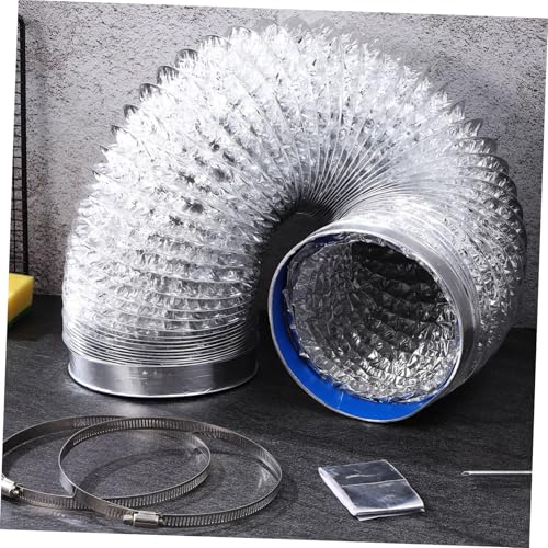 Tuyau aération sèche-linge flexible conduit évacuation air avec colliers - 7