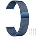 LYYLTX Edelstahl Mesh Uhrenarmband 18mm Metall Ersatz Armband Magnetverschluss Smartwatch Schnellverschluss Watch Uhren Ersatzband Für Damen Herren