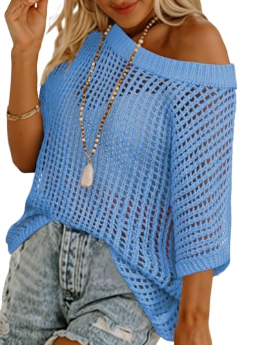 Womens Summer Tops Scoop Neck Short Sleeve Shirts...
