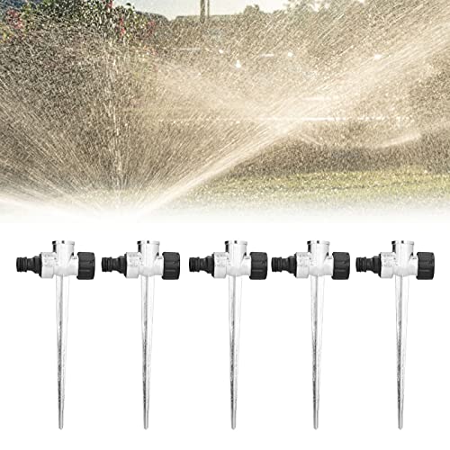 TOTITOM 5PCS Rasensprenger, Gardena Rasensprenger, 1/2inch Innengewinde Seite Außengewinde Schnittstelle Metall Rasen Wasser, Gardena Bewässerungssystem