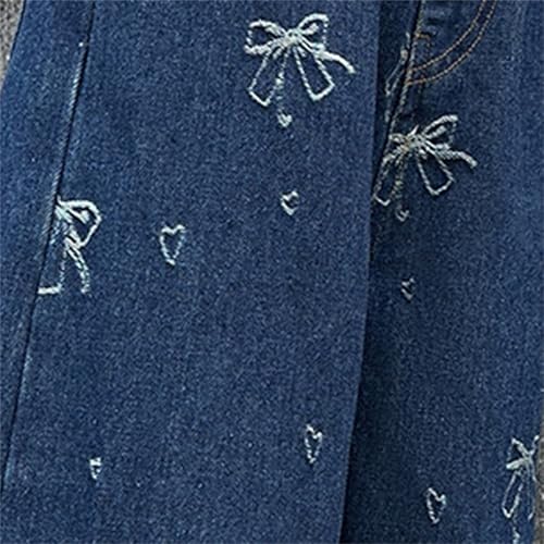 Infant Little Kids Girls Baggy Ripped Jeans Sparkle Drawstring Waistband Grunge Aesthetics Red Girls Jeans Size 94