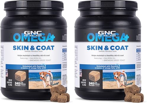 GNC Pets Omega Skin & Coat Dog Supplements...
